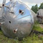 Емкость нержавеющая, объем -30 куб.м., вертикальная, инв 14036